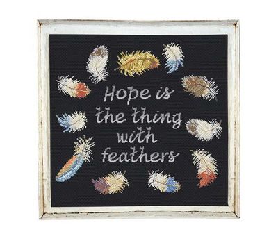 Hope FeathersQuotes cross stitch pattern inspirational pattern