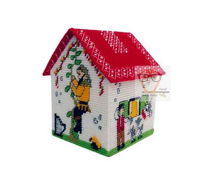 Robin Hood plastic canvas house box pattern}