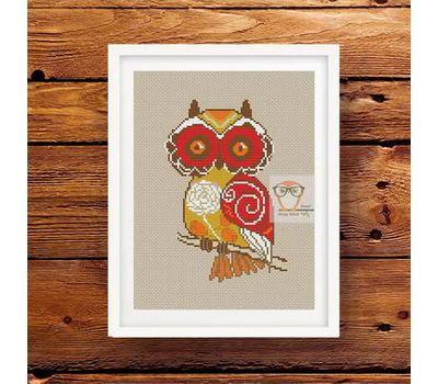 Vintage Owl Free cross stitch pattern