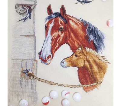 Animal Cross stitch pattern Horses}