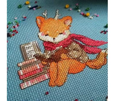 Baby Cross stitch pattern Little Deer Foxes}