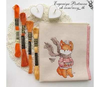 Baby Cross stitch pattern Little Deer Foxes}