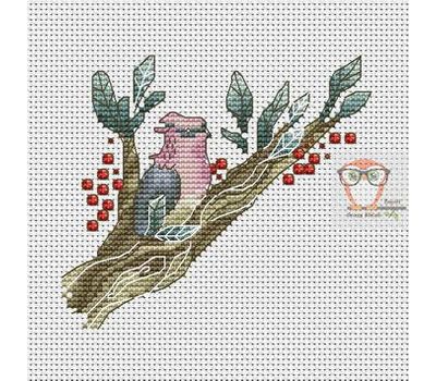 Bird Cross stitch pattern Spring Song}