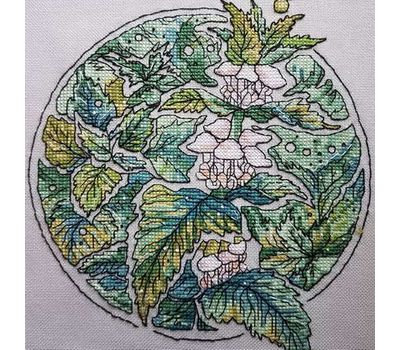 Cross stitch pattern flower Nettle pdf pattern}