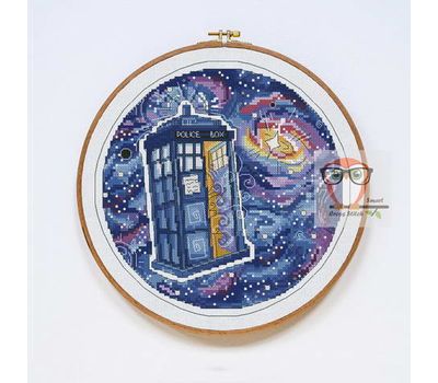 Doctor Who cross stitch pattern Tardis}