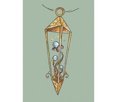 {[en]:Fairy cross stitch pattern Lantern