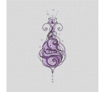 {[en]:Fairy cross stitch pattern Purple Magic Bottle