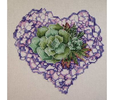 Floral Cross stitch pattern Amethyst pattern}