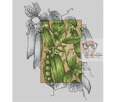 Floral Cross stitch pattern Sweet Peas pdf pattern}