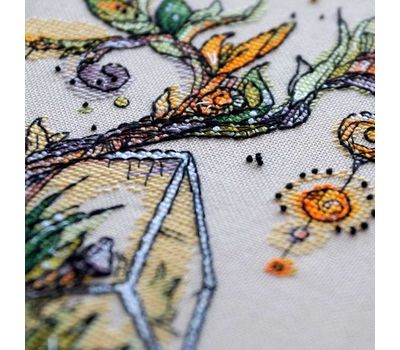Flower Cross stitch pattern Florarium pdf pattern}