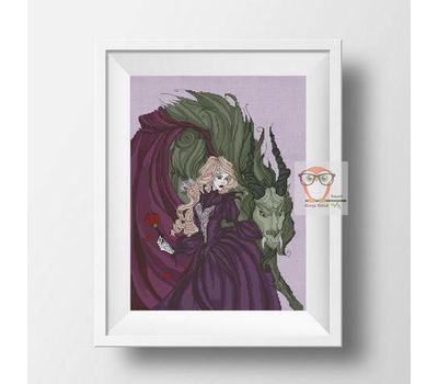 Gothic Beauty and the Beast cross stitch pattern}