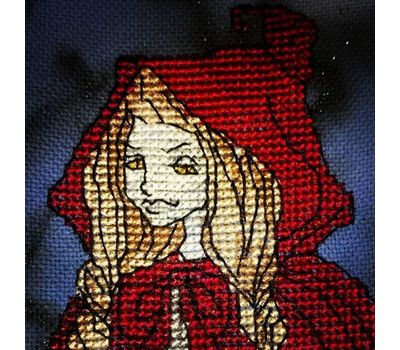 Gothic Red Hood cross stitch pattern}