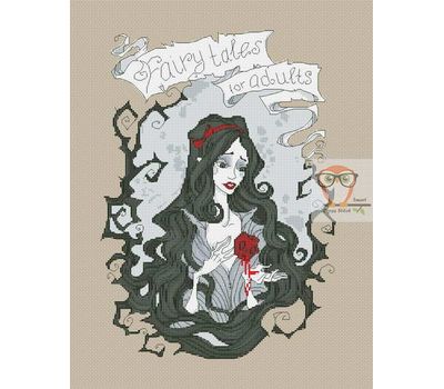 Gothic cross stitch pattern Snow White by Iren Horrors}