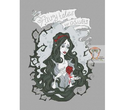 Gothic cross stitch pattern Snow White by Iren Horrors}