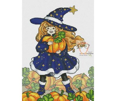 Halloween Cross stitch pattern Pumpkin madness}