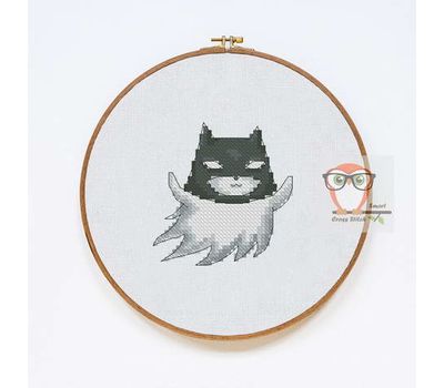 Halloween cross stitch pattern Batman Ghost pattern}