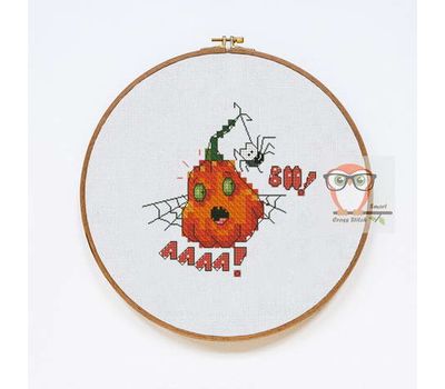 Halloween cross stitch pattern Boo}