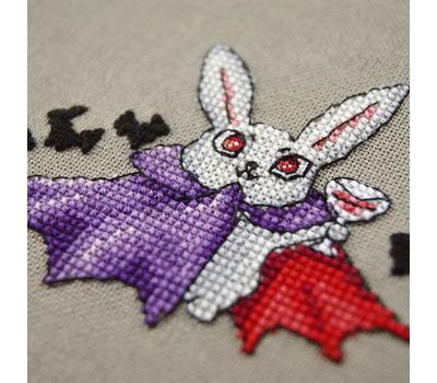 Halloween cross stitch pattern Bunny Dracula}