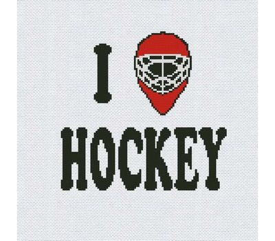 I love hockey cross stitch chart embroidery pdf