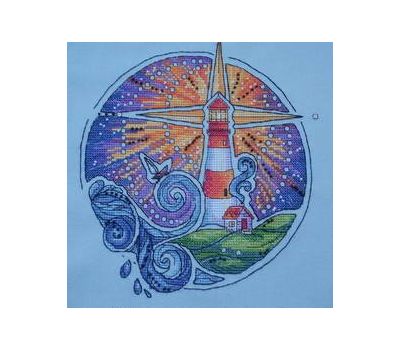 Modern Cross stitch pattern pdf Lighthouse}