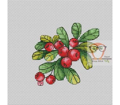 Nature Cross stitch pattern Lingonberry}