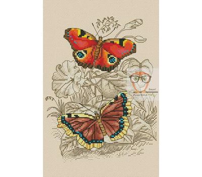 Nature cross stitch pattern Butterflies}