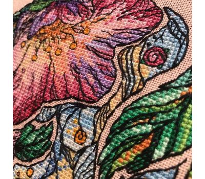 Floral Cross stitch pattern Dogrose pdf pattern}