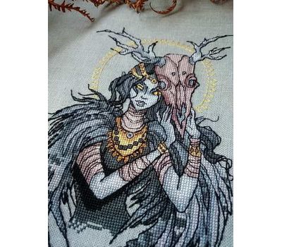Gothic cross stitch pattern Forest Witch by Iren Horrors}