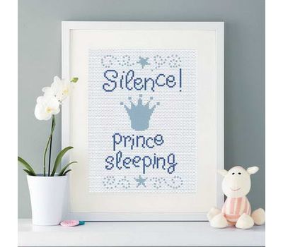 Prince is sleeping baby cross stitch pattern