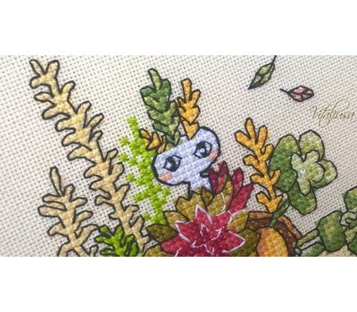 Spring Cross stitch pattern Flower Boot}
