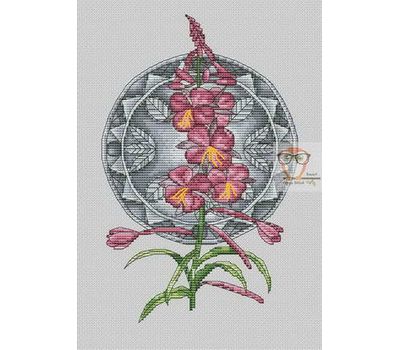 Willow-herb Flower Cross stitch pattern}