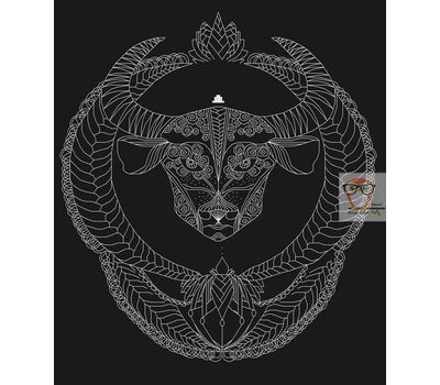 Zodiac Sign Cross stitch pattern Taurus}