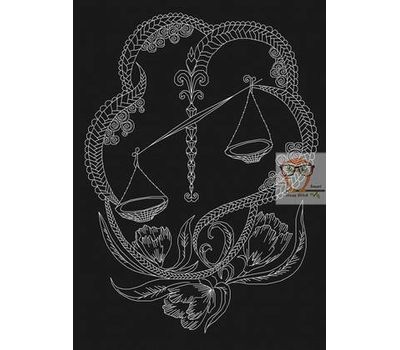 Zodiac Sign Cross stitch pattern horoscope Libra}