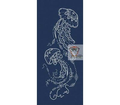 Jellyfish cross cross stitch chart