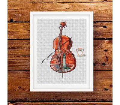 Music of Sea Violin cross stitch pattern