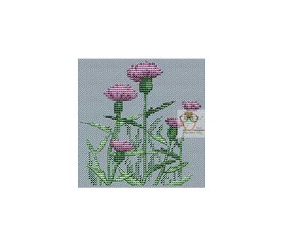 Thistle Flower cross stitch chart