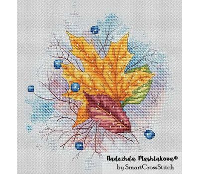 Autumn Leaves cross stitch design