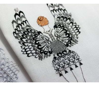 Black Swan Ballerina cross stitch pattern