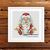 Santa with garland cross stitch pattern