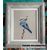 Blue Bird Free cross stitch framed