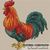 Rooster free cross stitch chart