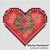 Roses Heart cross stitch chart