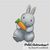 Cute Bunny with Carrot cross stitch