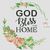 God Bless This Home Quote cross stitch design