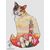 Spring Cat with Tulips Cross stitch