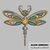 Steampunk Dragonfly cross stitch