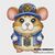 Steampunk Hamster cross stitch