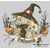 Witch and toy  animal  cross stitch pattern