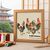 Roosters minimalistic cross stitch pattern