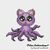 Mini Octopus Cat cross stitch pattern